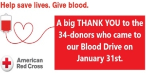 Blood Drive - Thank You Donors
